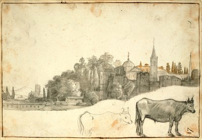 View Outside the Piazza del Popolo by Claude Lorrain